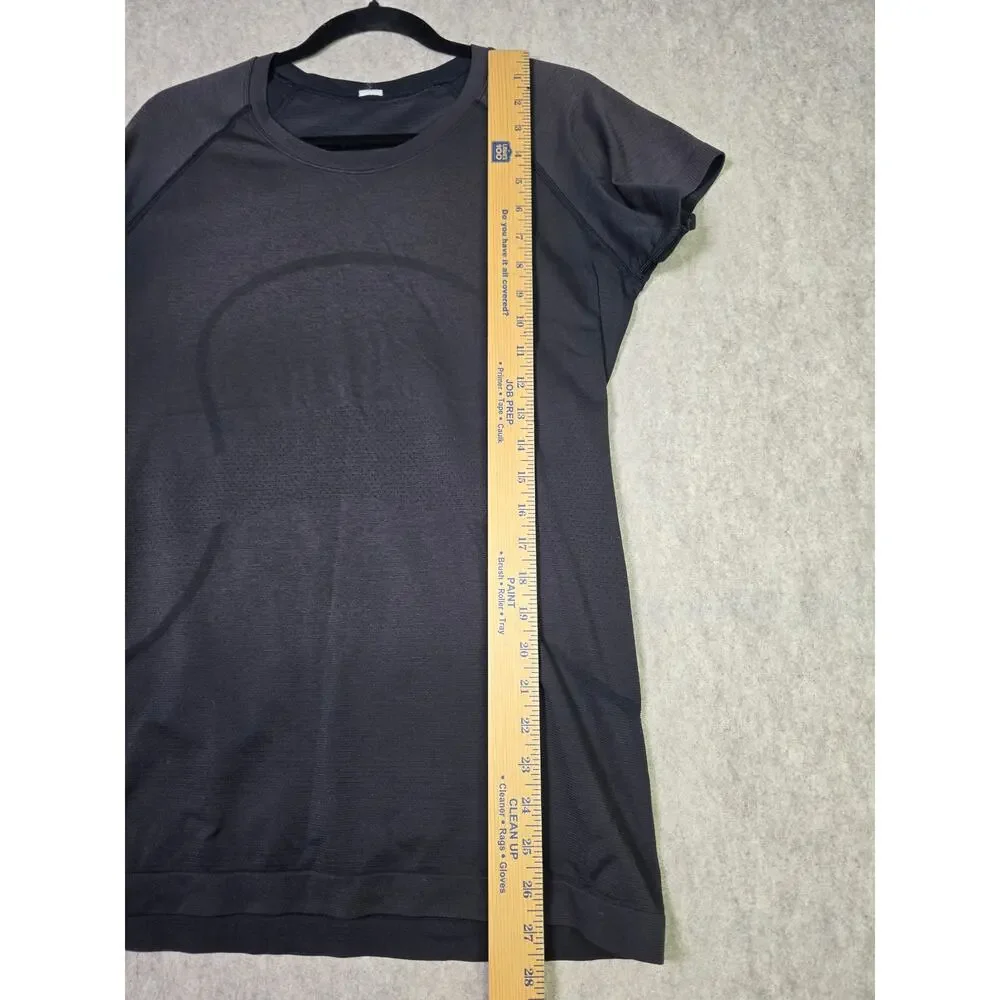 lululemon Swiftly Tech Short Sleeve 2.0 Shirt Brown/black size 12.